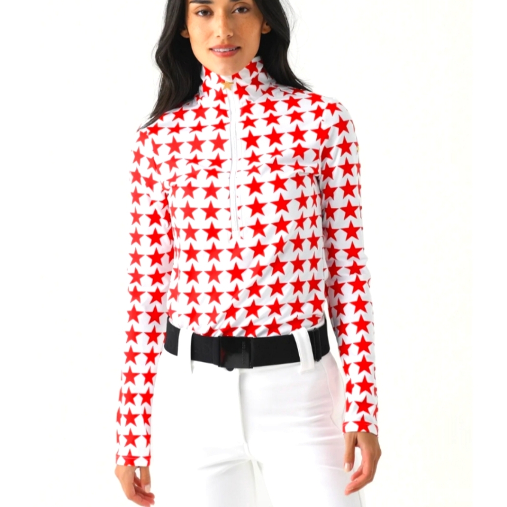 Goldbergh Sportif Ski Pully Goldbergh Stars Ski Base Layer Flame Red